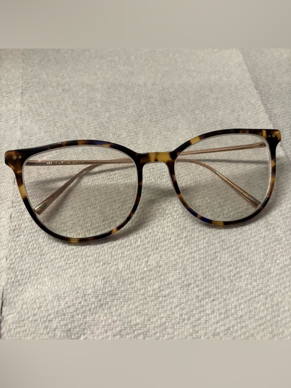Warby Parker Maren W 3251 Brown Tortoise Rose Gold Eyeglasses Frame 53-17-140